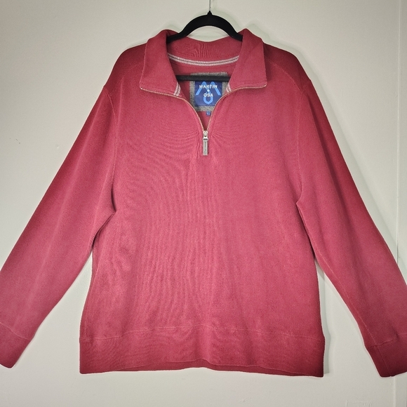 Martin+OSA men's turtleneck sweatshirt, ½ zip, 100% cotton Winter sz XL. - Picture 2 of 13